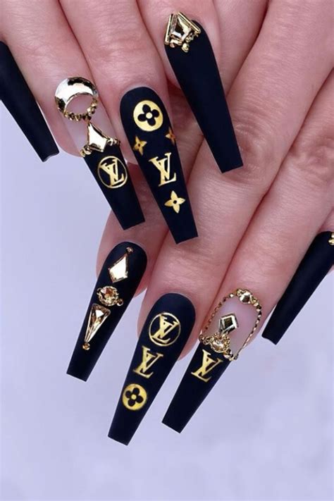 louis vuitton acrylic nails|louis vuitton nail transfer foil.